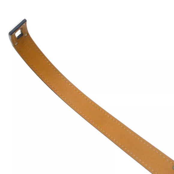 Authentic HERMES Kelly Double Tour Bracelet R in Square Black Leather - Picture 6 of 7